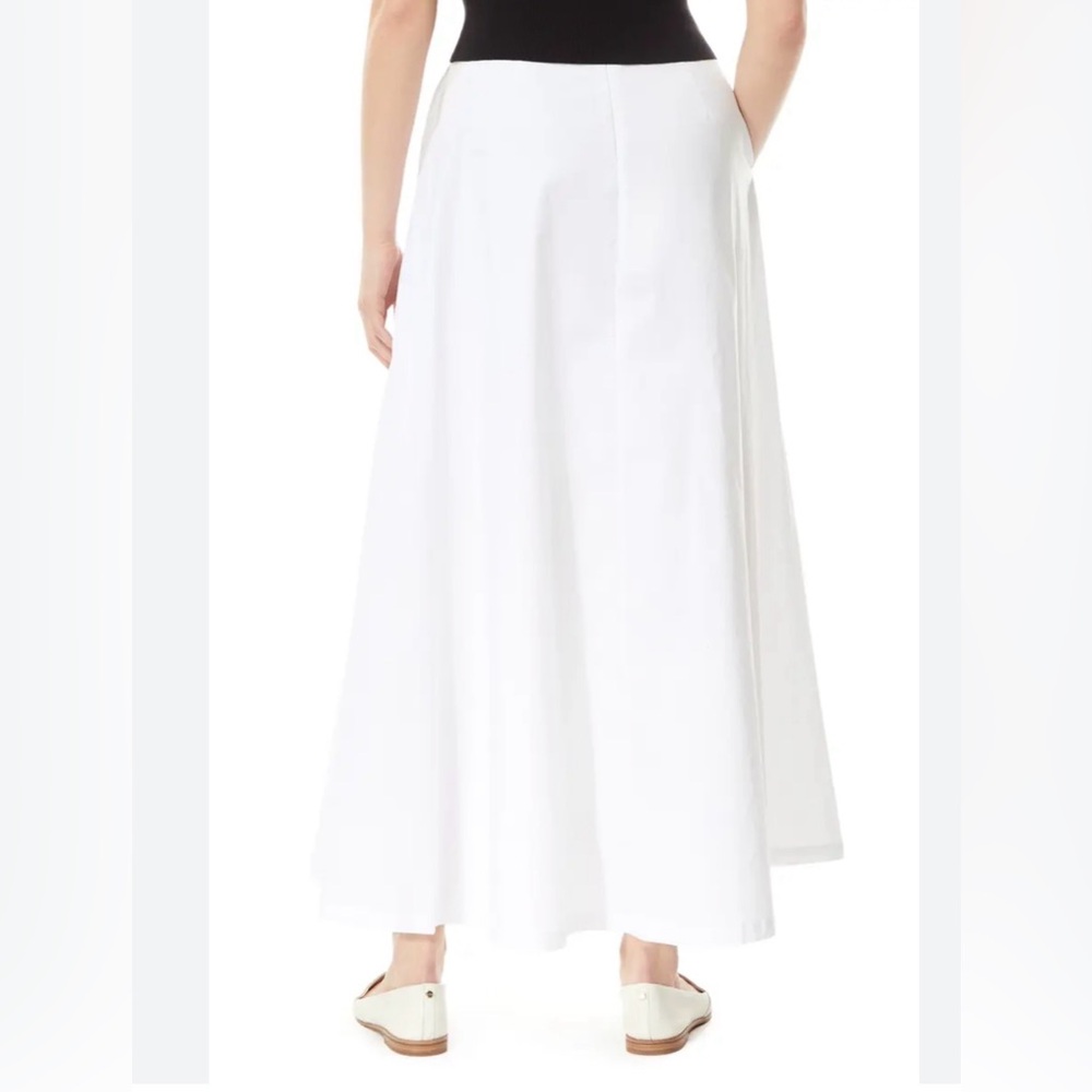 Women's Long White Maxi Skirt - Flowing A-Line